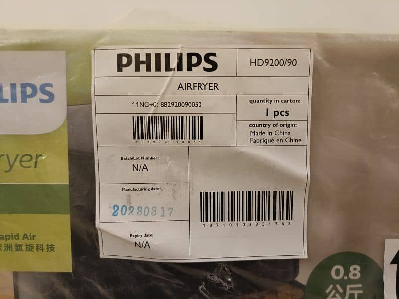 Philips Air Fryer Essential HD9200 3