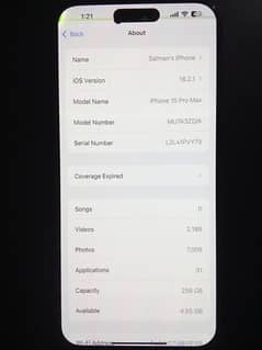 Iphone 15 pro max 256 GB
