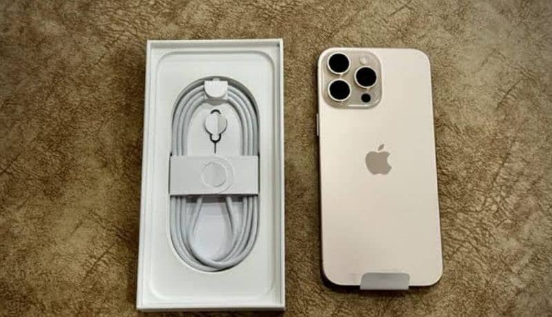 I phone 16 pro max 256Gb jv with box b. H 100% 0
