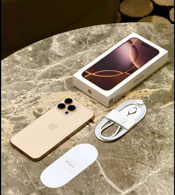 I phone 16 pro max 256Gb jv with box b. H 100% 2
