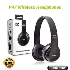 BRANDED WIRELESS BLUETOOTH HEADPHONE -P47