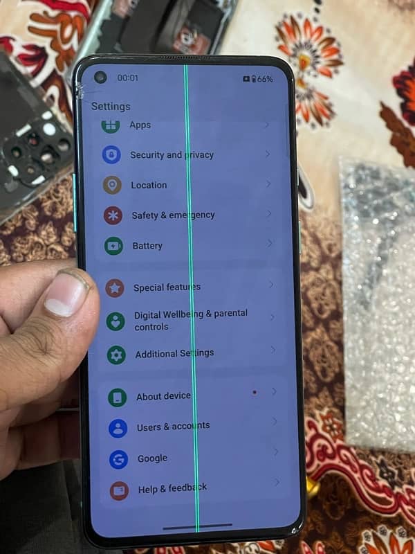 One Plus 8T 7 pro 9 pro line panel & clear frame Battery Board camera 1