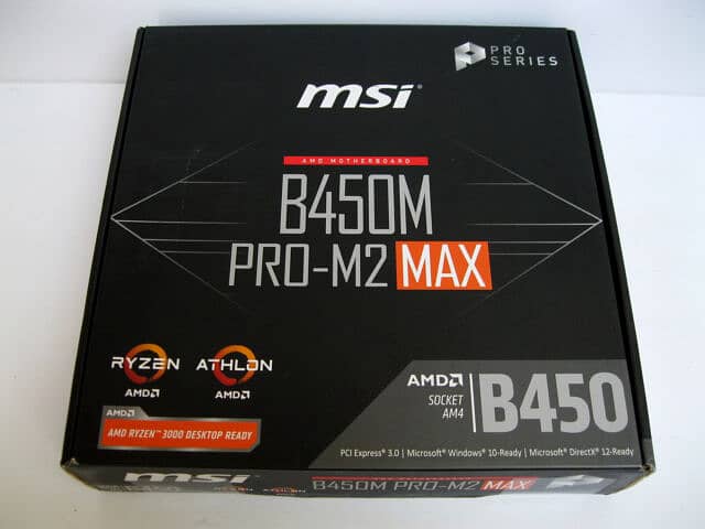 MSI B450M PRO-M2 MAX AMD AM4 Motherboard 0