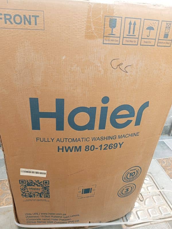 Haier washing maching automatic 8 kg 1