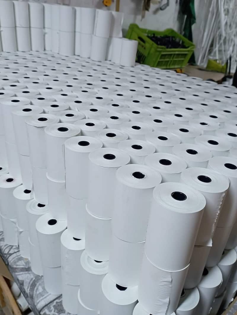 Thermal Printer Paper Roll/ Barcode label sticker roll/ wax ribbon flm 4