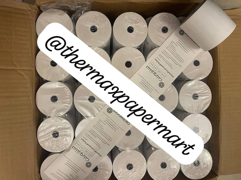 Thermal Printer Paper Roll/ Barcode label sticker roll/ wax ribbon flm 7