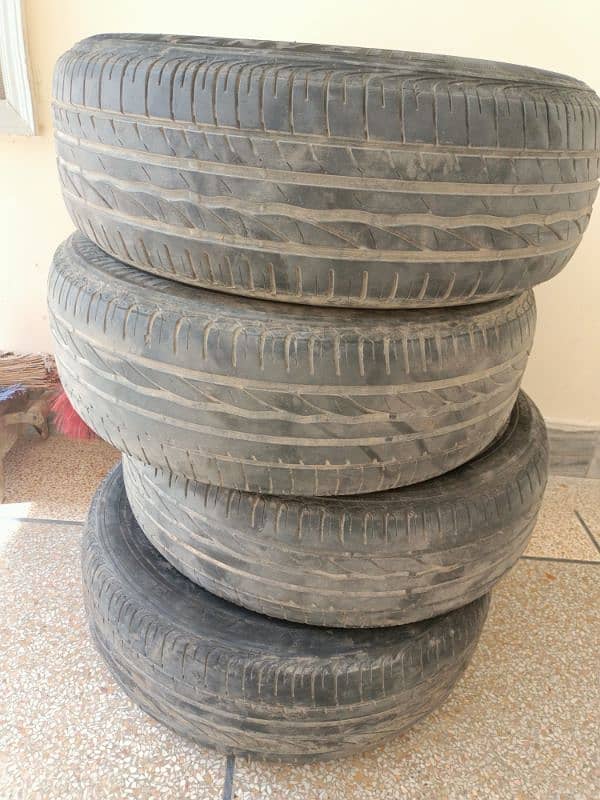 195-65-15 Bridgestone Tyres set for Toyota Corolla, Honda City, Covic 3