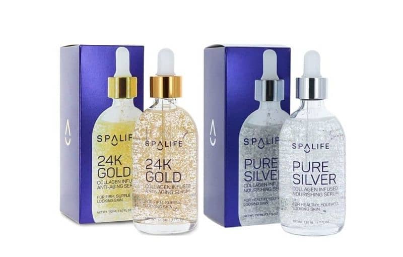 SpaLife Nourishing Anti-Aging Gold/Silver & Collagen Serum, 3.7 oz. 0