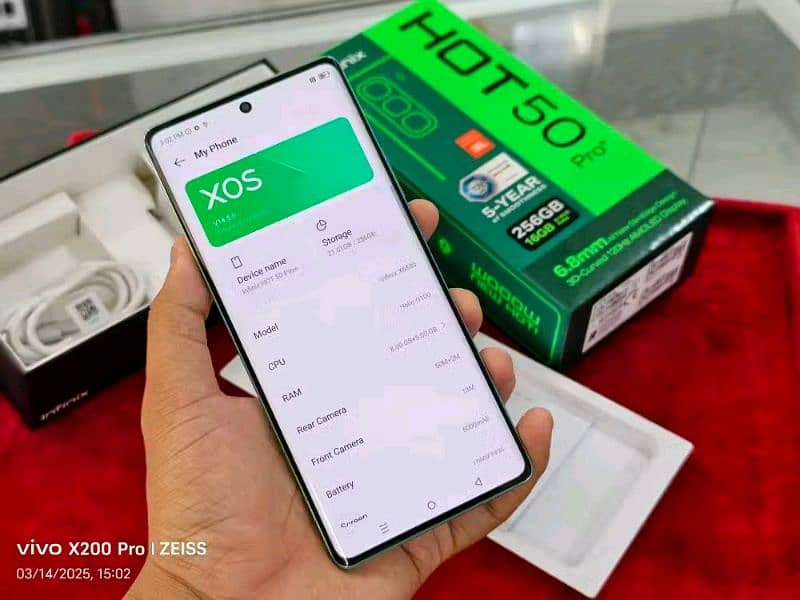 infinix hot 50 pro mobile 8/256gb. 03253982767 1