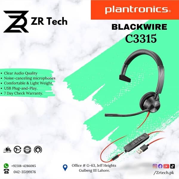 Plantronics Jabra Sennhiser Logitech USB Noise Cancellation Headphones 1