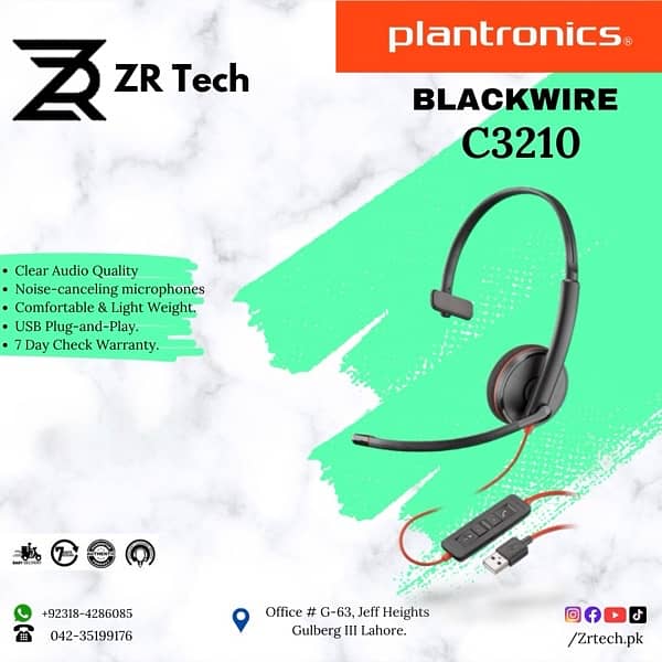 Plantronics Jabra Sennhiser Logitech USB Noise Cancellation Headphones 2