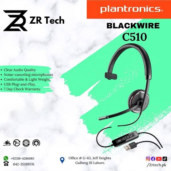 Plantronics Jabra Sennhiser Logitech USB Noise Cancellation Headphones 4