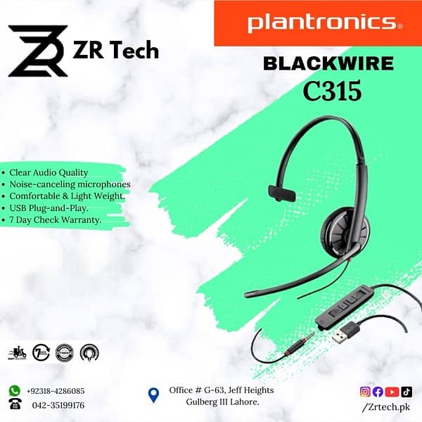 Plantronics Jabra Sennhiser Logitech USB Noise Cancellation Headphones 5