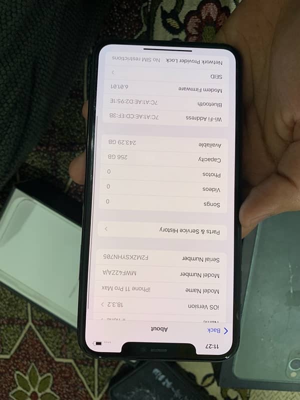 iphone 11 pro max 256 9