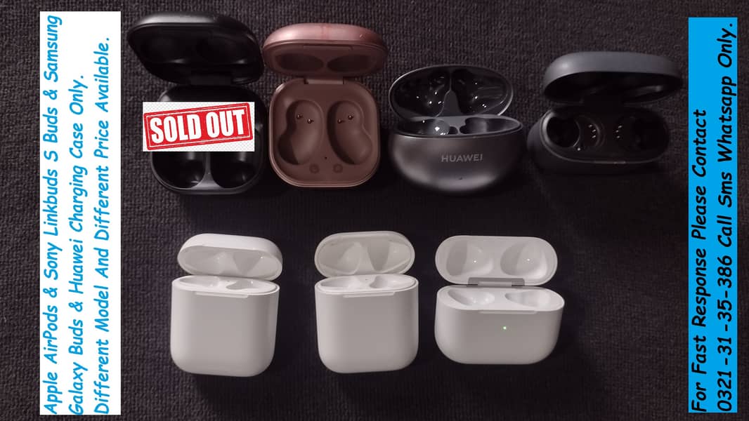 apple airpods sony samsung galaxy buds charging case available 0