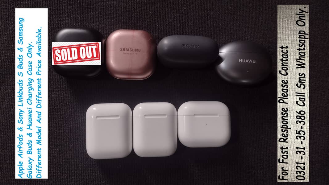 apple airpods sony samsung galaxy buds charging case available 14