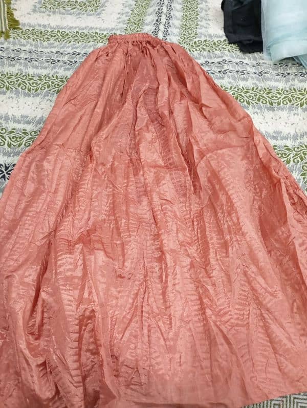 long shirt with crushed sharara and multicoloured dupatta 4