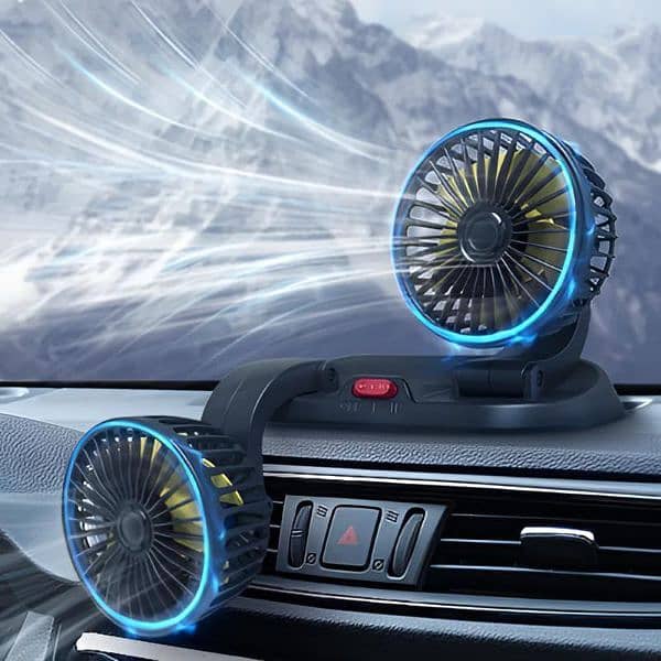 Dashboard Cooling Dual Head Fan free delivery cash on delivery 2