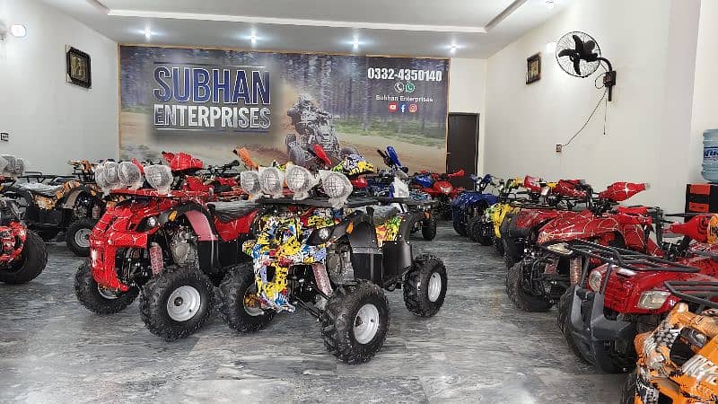Double Disk Breaks 125cc Hunter Jeep Atv Quad Bike Delivery In All Pak 0