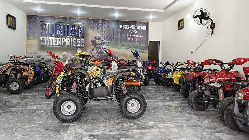 Double Disk Breaks 125cc Hunter Jeep Atv Quad Bike Delivery In All Pak 4