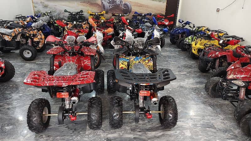 Double Disk Breaks 125cc Hunter Jeep Atv Quad Bike Delivery In All Pak 6