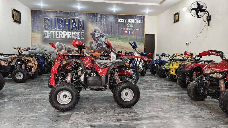 Double Disk Breaks 125cc Hunter Jeep Atv Quad Bike Delivery In All Pak 7