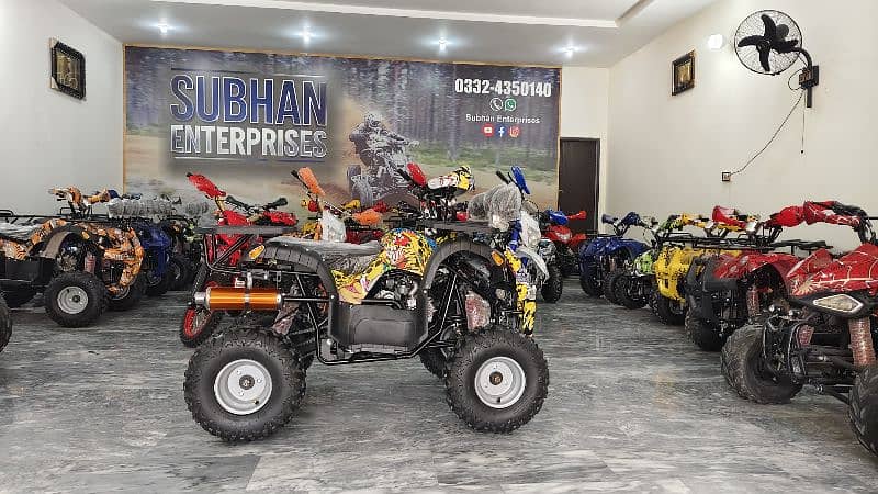 Double Disk Breaks 125cc Hunter Jeep Atv Quad Bike Delivery In All Pak 9