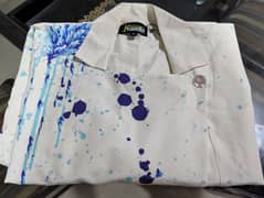 Sapphire branded new white coat available medium