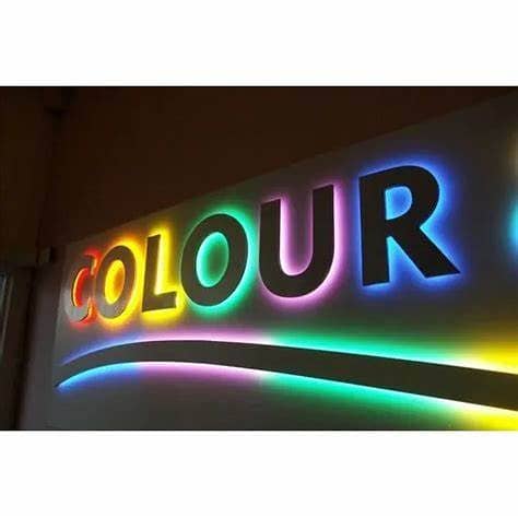 3D sign board / 3d sign / sign board / acrylic board / neon sign Backl 12