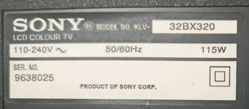 SONY LCD 32" 0