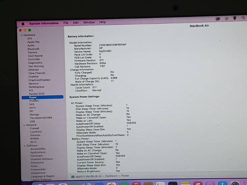 MacBook Air 2015 with brand new Charger 3