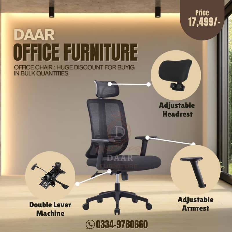 Imported Office Chair/Visitor Chair/Computer Chair/Gaming chair 3