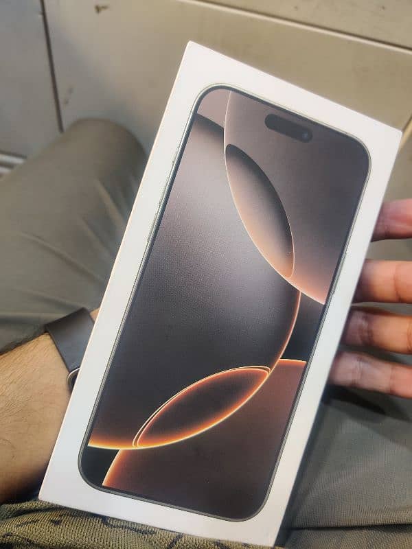 iphone 16pro max Desert with box factory unlocked 100bh avail. 1