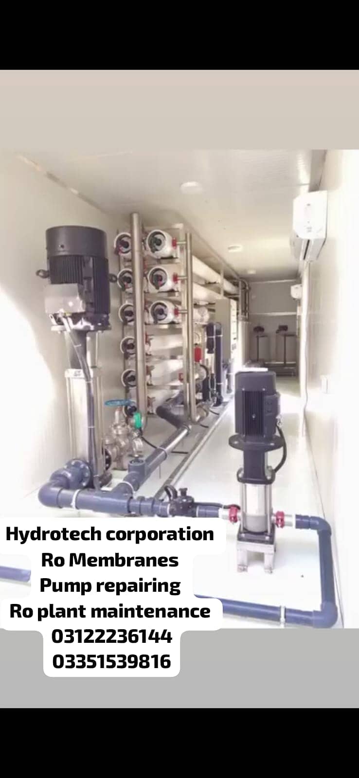 Ro Membranes/ Pump repairing/ Ro plant maintenance services provide 5