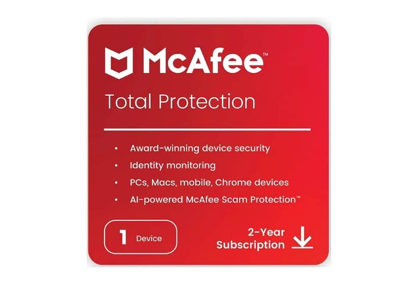 McAfee Total Protection 2022 | 1 Device, 2 Year | Antivirus Internet 2