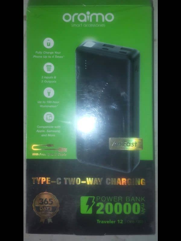 Fast Charging Power Bank Oramio 10,000 MaH 2