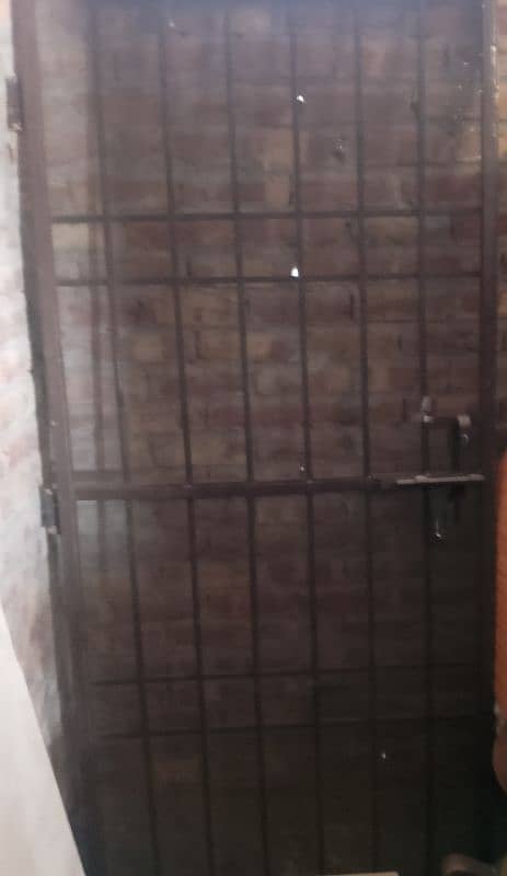 Iron door with grill net 0