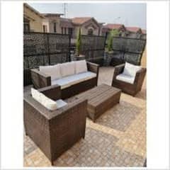 Rattan sofa set/L-Shape/Outdoor Chairs/Lawn set/4 Seater Roop Set