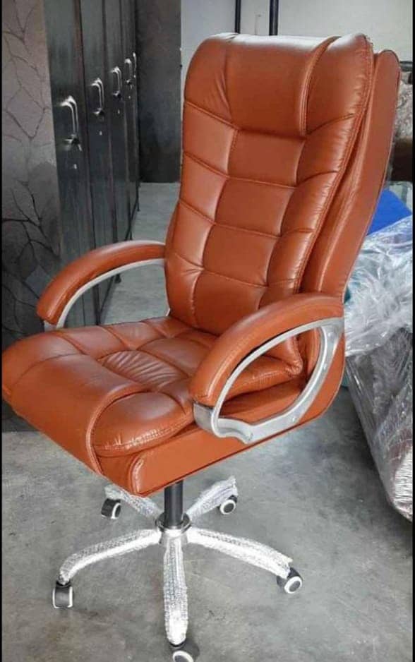 Recliner Lounge Leather Padded Executive Office Boss Chair 2