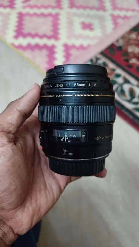 Canon 85mm f1.8 prime lens argent saile 0
