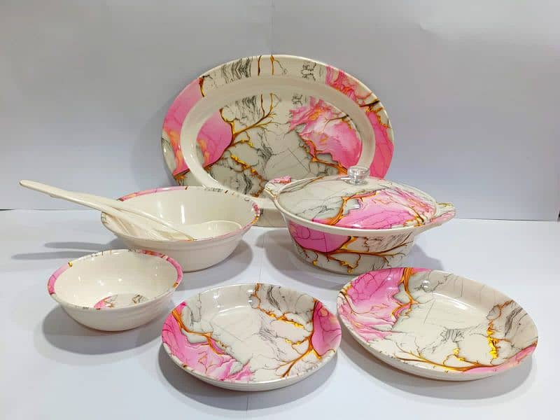 Melamine 27 pcs dinner set (plastic dinner set) 0