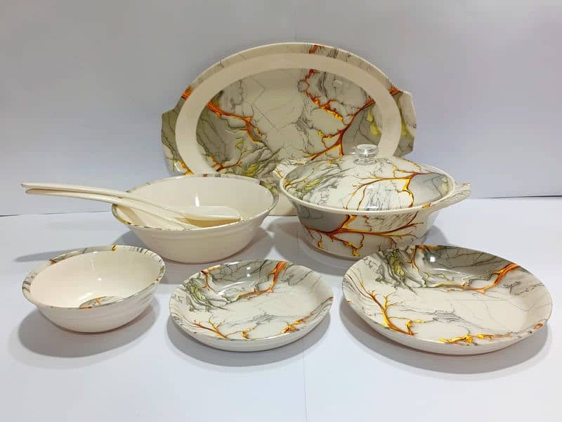 Melamine 27 pcs dinner set (plastic dinner set) 1