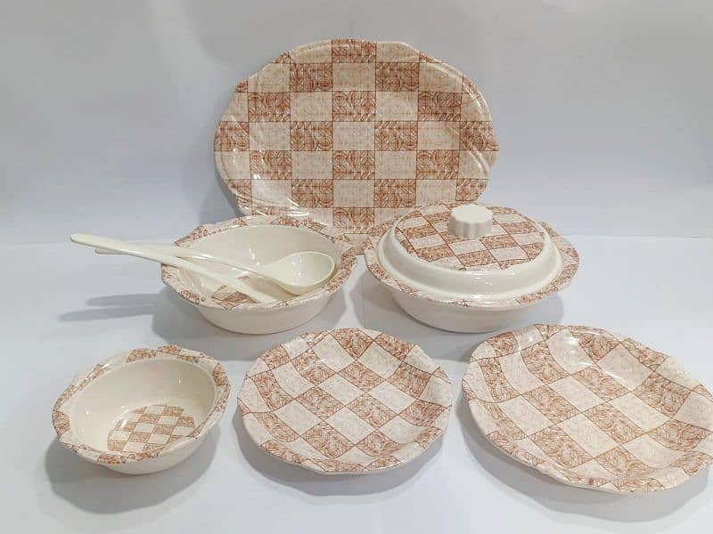 Melamine 27 pcs dinner set (plastic dinner set) 2
