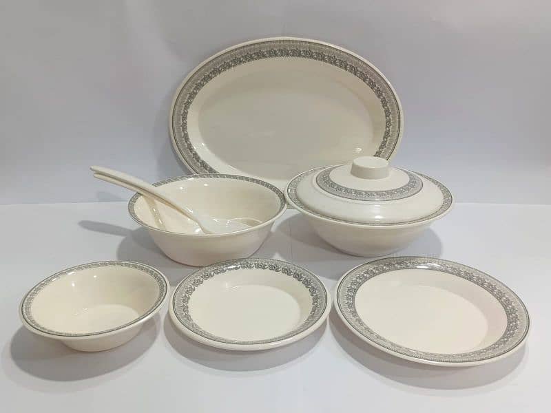 Melamine 27 pcs dinner set (plastic dinner set) 4