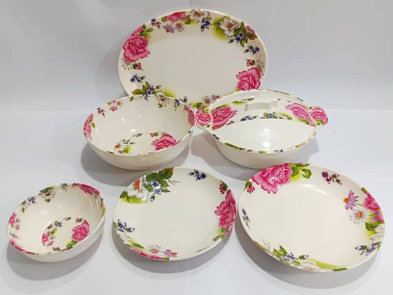 Melamine 27 pcs dinner set (plastic dinner set) 7