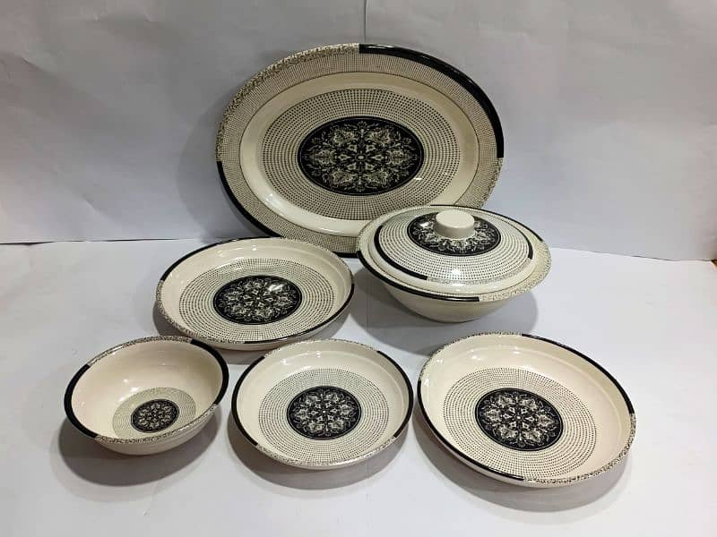 Melamine 27 pcs dinner set (plastic dinner set) 9
