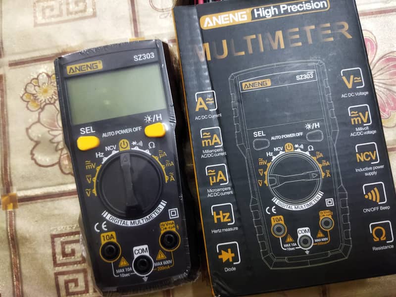 Tachometer rpm meter, Clamp meter, wireless soldering iron, 3