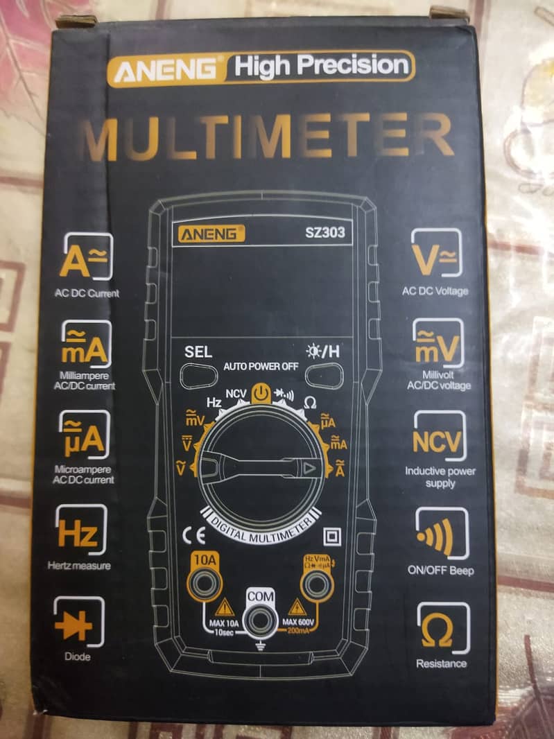 Tachometer rpm meter, Clamp meter, wireless soldering iron, 10
