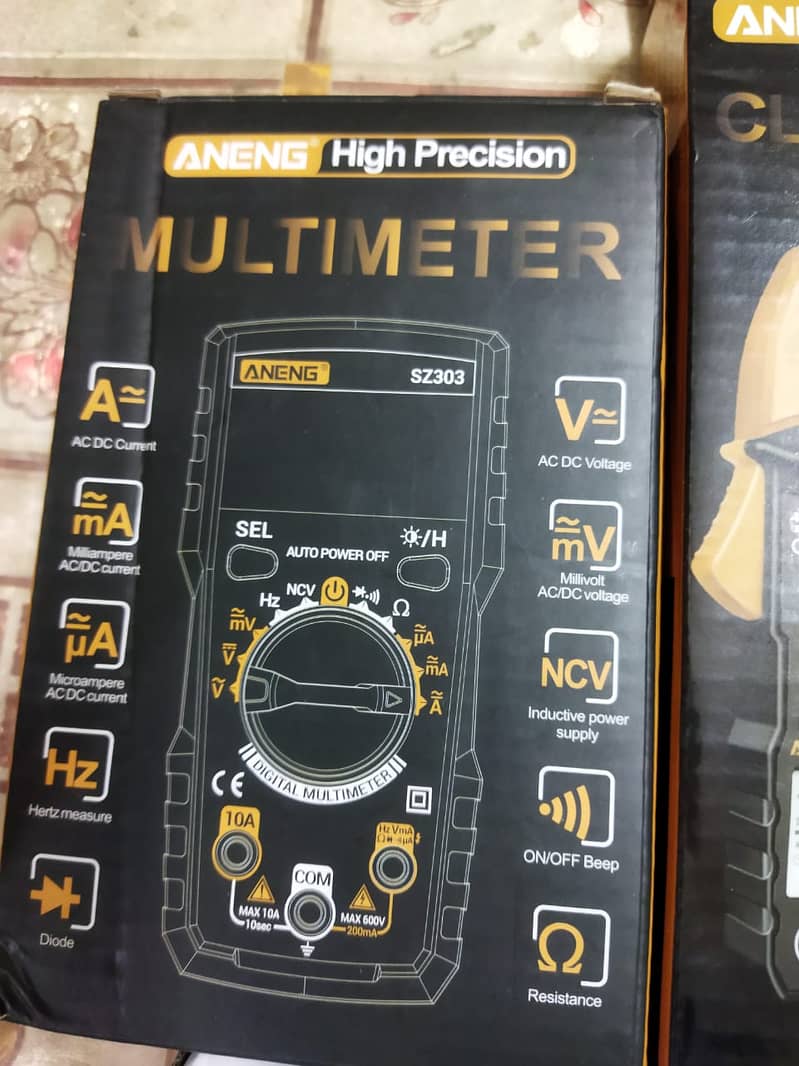 Tachometer rpm meter, Clamp meter, wireless soldering iron, 13