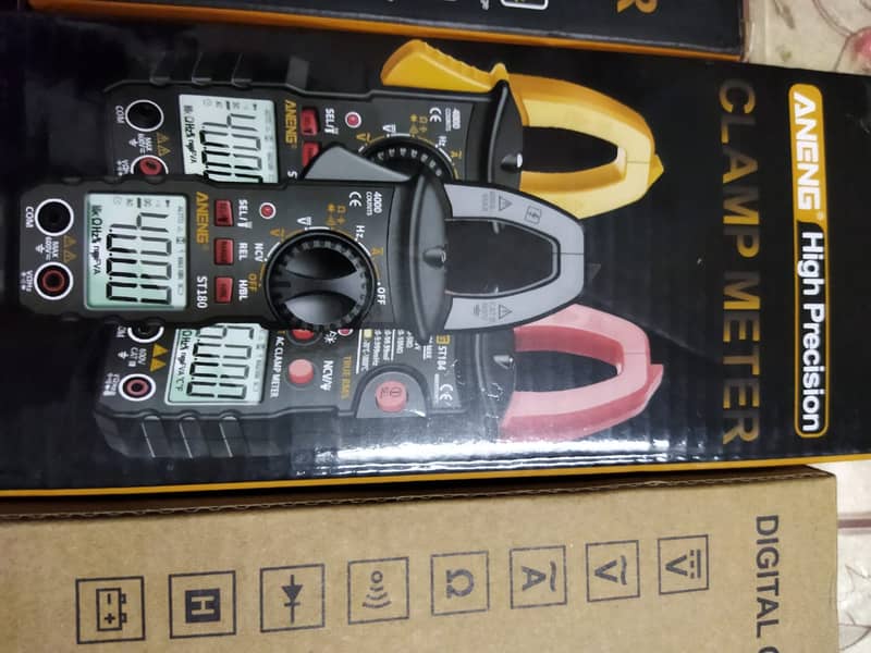 Tachometer rpm meter, Clamp meter, wireless soldering iron, 16
